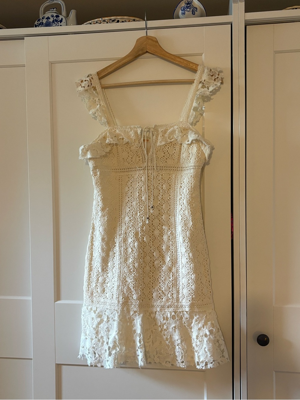 NWOTFree People Crochet Lace Sundress in Cream